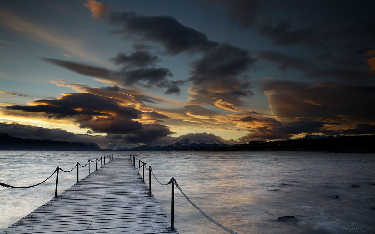 Puerto Natales Sunset By Cesar Gallardo
