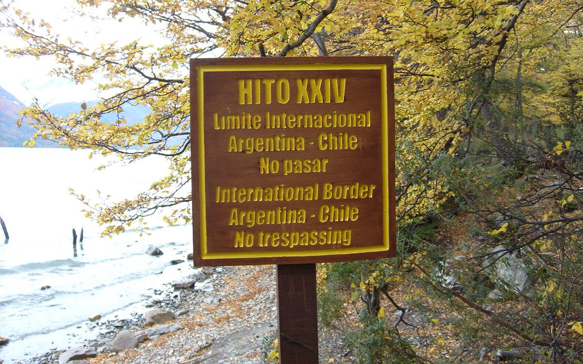 Ushuaia Hito XXIV Border Sign By Gustavo Javier