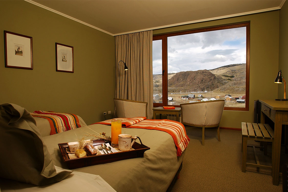 El Chalten Hotel Los Cerros Twin Bed Room