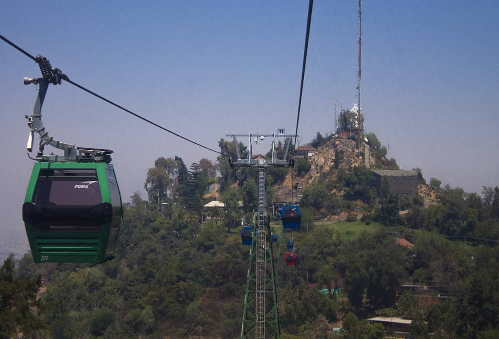 Santiago Providencia Cable Car San Cristobal Hill Experience Chile