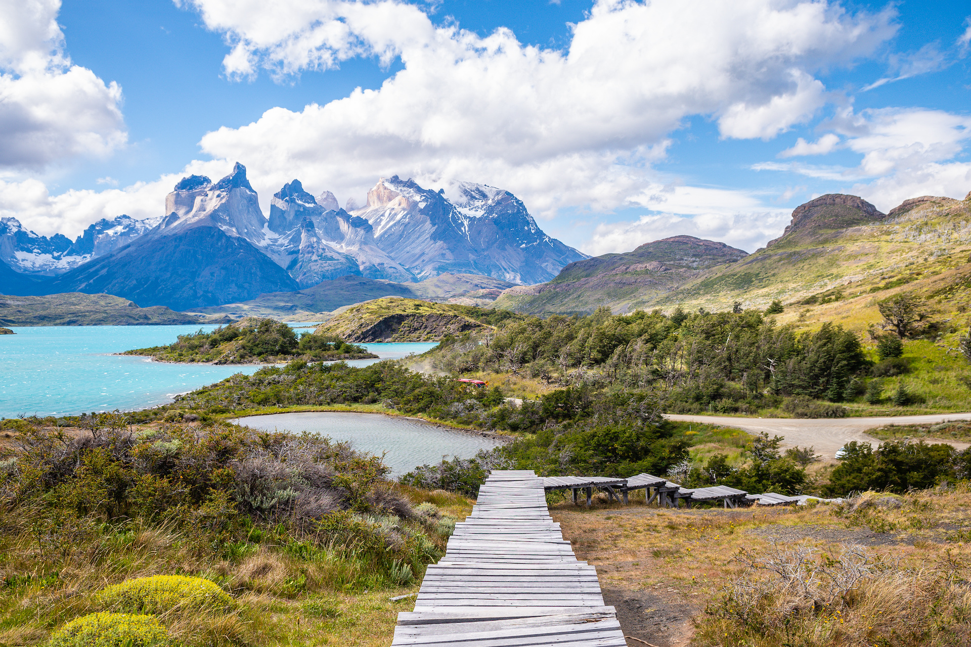 Amazing Landscape Of Torres Del Paine National Park, Chile